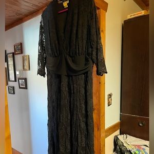 Lacy ball gown, worn once.